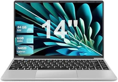 NOTODD Ordenador Portátil Win 11 Pro con 5G WiFi, Portátil 14 Pulgadas 6GB RAM 128GB SSD Expansión SSD 1TB, BT 4.2 3.0 Transmisión Puerto 1920 * 1080 FHD Portatiles Buenos-Gris