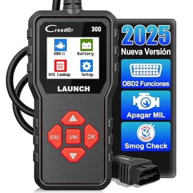 OBD2 Diagnosis Coche Multimarca LAUNCH - CR300 Scanner para Coche Multimarca, Lector Códigos Fallos Motor Autos, Completas OBDII Funciones Maquina Escaner para Todos los Vehículos OBDII