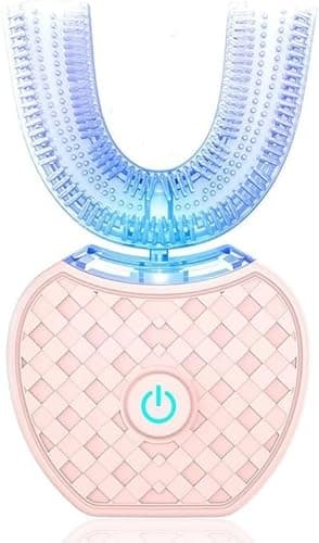 Cepillo De Dientes Sonic Brush V5, Limpieza Automática De 360°, Eléctrico Ultrasónico Inalámbrico for Niños Y Adultos, Cabezal De Silicona De Grado Alimenticio(Pink)