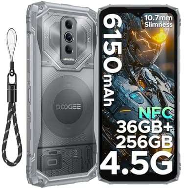DOOGEE Blade 10 Ultra Energy Telefono Movil Irrompible 4.5G, 36GB+256GB/2TB /6150mAh OTG / 64MP/ 6.56" HD+ 90Hz Android 15 Movil Resistente Dual SIM/NFC/Face ID/Huella/IP68/IP69K Smartphone 2025