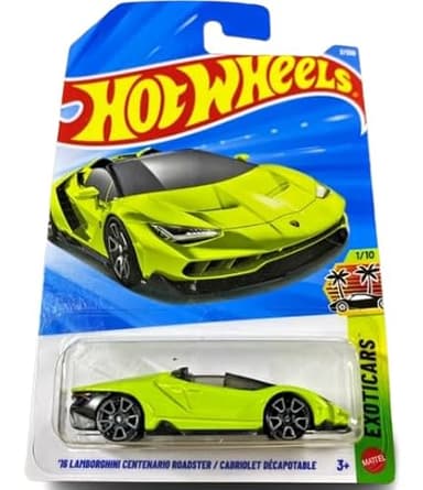 Hot Wheels '16 Lamborghini Centenario Roadster [Verde] Exoticars 1/10, 2/250-1:64 Escala Diecast Vehículo de juguete