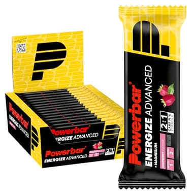 Powerbar - Energize Advanced - Himbeere - 15x55g - High Carb Energieriegel - Magnesium&Natrium