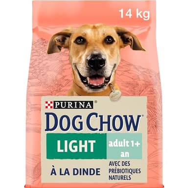 Purina Dog Chow Pienso para Perro Adulto Light, Control de peso con Pavo, saco de 14kg