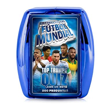 Top Trumps Quiz Jugadores De Fútbol - Juegos Infantiles: Trivia Para 2+ Jugadores Desde 8 Años - ¡Adivina Preguntas Sobre Tus Futbolistas Favoritos Y Gana! Ideal Para Tu Colección De Fan.