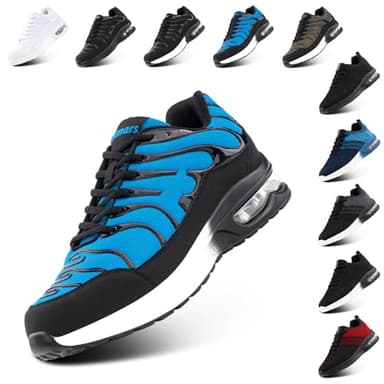 Hitmars Zapatillas Deporte Hombre Zapatillas Deportivas Mujer Aire Zapatillas Running Ligero Zapatillas de Correr Gimnasio Transpirables Sneakers Fitness Azul EU 45