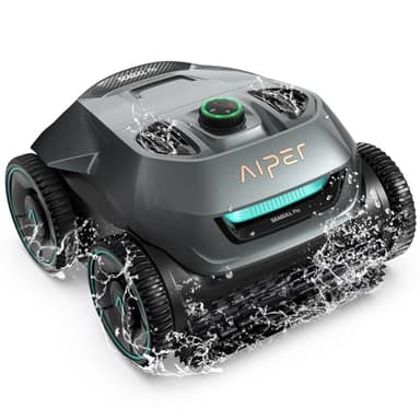AIPER Seagull Pro Robot Limpiafondos Piscina, Aspirador Piscinas Fondos con 4 Motores, Tecnología WavePath, 3 Modos, Escalado Paredes, Inalámbrico a Batería, para Piscinas hasta 150m²