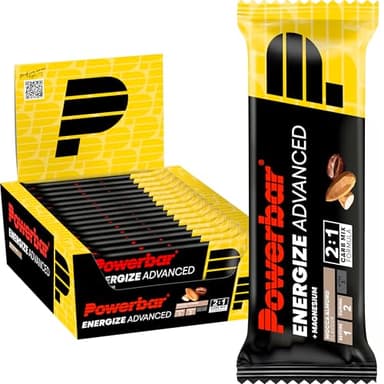 Powerbar - Energize Advanced - Mocca Almond - 15x55g - High Carb Energieriegel - Magnesium&Natrium