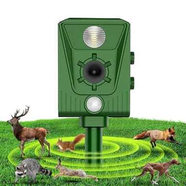 Repelente Gatos 2026,Repelene de Animales al Aire Libre, Ratas, Perros, Aves, Zorros,Solar Ultrasónico Repelente para Palomas,Outdoor Repeller para Los Animales,Ahuyentador para Gatos