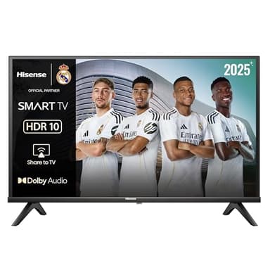 Hisense 32A4Q - HD Smart TV 32 Pulgadas, Modo Juego, Deportes IA, Sonido Dolby DTS HD, Alto Contraste, Función Compartir en el Televisor, DVB - T2, Auto Ordenación de los Canales TDT