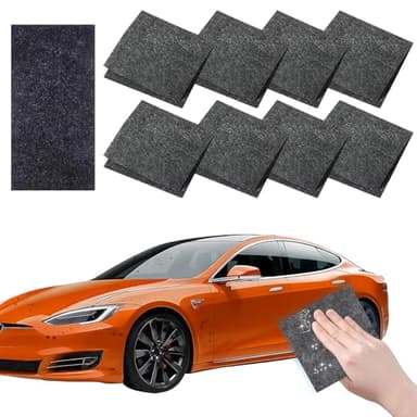 8 Paños Nano para Eliminar Arañazos del Coche,Reparador de Rayaduras,Limpieza Profunda y Protección de la Pintura,Paño Reparador Arañazos Coche,Reparar Rayones de Pintura (Sin Dañar la Carrocería)