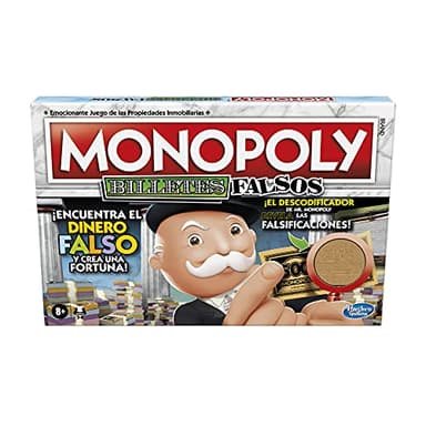 Juego de Mesa Monopoly Decodificador para Toda la Familia y niños de 8 años en adelante - Incluye un Decodificador del Sr. Monopoly para Encontrar falsificaciones - para 2 a 6 Jugadores