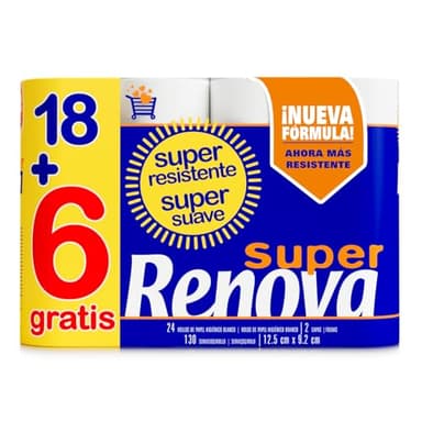 Renova Papel Higiénico - 18+6 Unidades