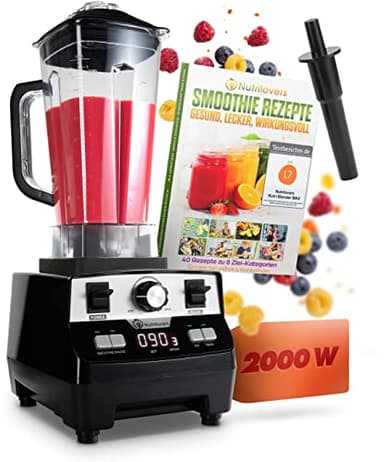Nutri-Blender MAX Licuadora de Alto Rendimiento 2000W Batidora de Vaso Batidora de Smoothie Profesional Mezcladora de Batidos - 2L Tritan, LIBRE DE BPA, 9 Velocidades, Temporizador Digital