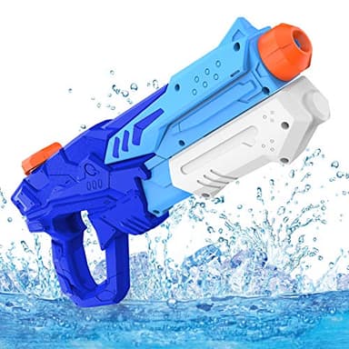 Pistola de Agua, 600ml para Niños, Potente Chorro con un Alcance Largo 8m-10m, para Batalla, Fiestas de Verano al Aire Libre