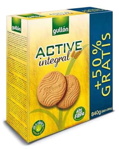 Gullón Galletas Fibra Integral Active, 840g