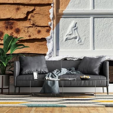 Mural de pared de tamaño personalizado, madera texturizada, revestimiento de yeso rústico, autoadhesivo, papel tapiz extraíble para decoración del hogar y la oficina