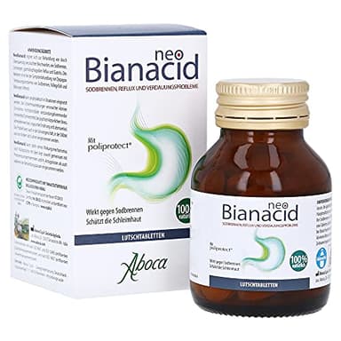 Neobianacid - Pastillas para proteger la mucosa al combatir la acidez estomacal, 45 pastillas