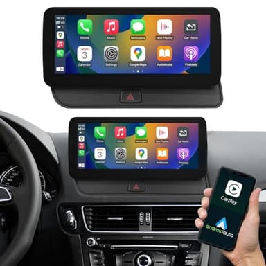 Road Top 12.3 Pulgadas de Radio de Coche inalámbrico CarPlay Pantalla táctil para Audi Q5 2009-2017 Año con 2GMMI, Radio de Coche estéreo Multimedia Pantalla, Soporte Android Auto,Mirrorlink