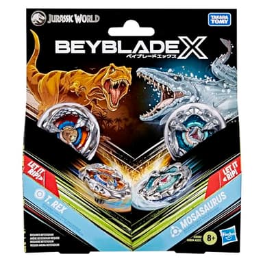 Beyblade X, Jurassic World T Rex Vs Mosasaurus