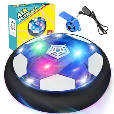 lenbest Balon Futbol Flotante - Juguetes Niños 3 4 5 6 7 8 9 10 Años - Recargable Pelota Futbol con Luces LED - Juegos de Futbol - Regalos para Niños Futbolistas - Regalos Niños 2 4 6 8 10 a 12 Años