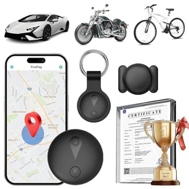 Localizador GPS para Coche, Magnético GPS Coche Localizador, Compatible con iOS/Android, No Requiere Suscripción, El Rastreador Puede Rastrear Niños/Moto/Ancianos A Través De Una Aplicación - Negro