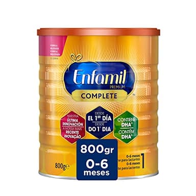 Enfamil Complete 1 Leche infantil para lactantes de 0 a 6 meses de edad, fórmula para bebés recién nacidos - 800 gr