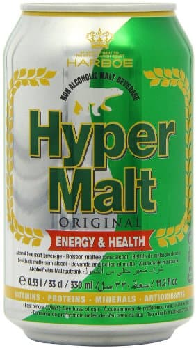 Hyper Malt Bebida de malta sin alcohol, latas de 330 ml (24 unidades)