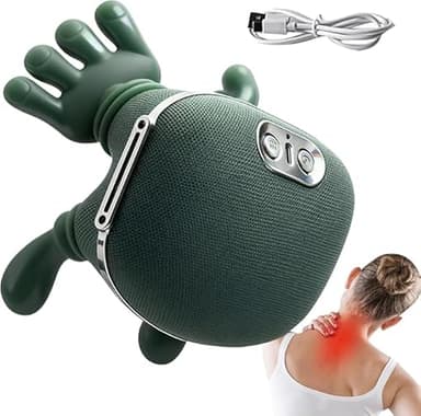 Masajeador Cuello Y Cervicales, Masajeador para hombros, almohada relajante cervical, Shiatsu de espalda y cuello, Para Casa, Viaje, Tras Ejercicio, Uso Diario, ajuste de 3