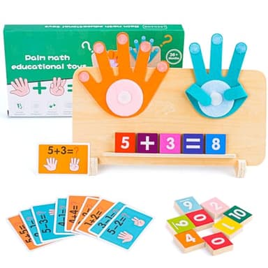 Muyohix Juegos Educativos Niños 3 4 5 6 Años, Juguetes Montessori Matematica, Montessori Contando Juego de Aprendizaje para Aprender a Agregar y Restar Matemáticas, Regalo Ideal para Niños y Niñas
