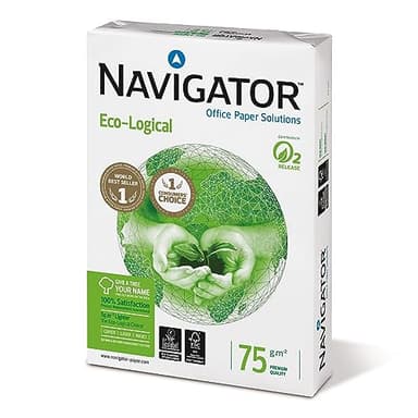 Navigator Eco-Logical - Papel multiusos para impresora - 75 grs 500 folios, color Blanco
