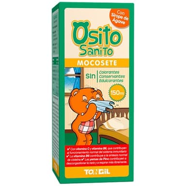 Tongil Natural Osito Sanito Mocosete 150 ml | Jarabe Infantil para Tos y Mocos - Con Plantas Expectorantes y Balsámicas, Pino, Malvavisco, Romero y Vitaminas