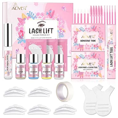 HXTMKT Kit de Levantamiento de Pestañas, Kit Profesional de Lifting Permanente, Lash Lift Semipermanente, Rizado Juego Extensión Ondas Para Belleza Salón y Uso Doméstico