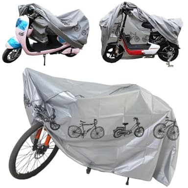 Funda Bicicleta para Bicicletas,Funda para Bicicletas Exterior,Funda Bicicleta Impermeable,Funda de Bici Cubierta Protector,Protector al Aire Libre para Bici,Contra Sol,Lluvia, Polvo y Rayos UV