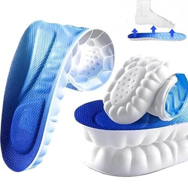 SOLO ACTFIT Plantillas Memory Foam para Mujer y Hombre Comodidad Plantilla de Zapato de Amortiguadoras Espuma Plantillas de Trabajo Transpirables Soporte Alivio Dolor Talón