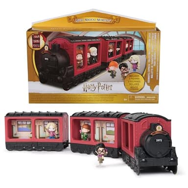Wizarding World Harry Potter – Hogwarts Express Moments Magics S5-3 Muñecas Figuras articuladas con 3 vagones – Figura Harry Potter – Jugar y exponer – Juguete Infantil de 6 años y más