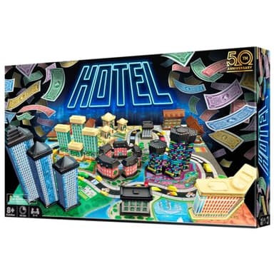 OOBA Ltd. - Hotel - Juego de Mesa estratégico - Juego Familiar a Partir de 8 años para 2-4 Jugadores - Juego de Mesa para Familias - 40 Minutos - Español