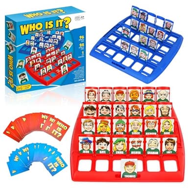 Ycaaeo Who is it? Adivina Quien Soy Juego de Mesa, Juego de Mesa Quien es Quien Original, Adivina Quien Soy, Clásicos Adecuados para Familias/Fiestas/Cenas