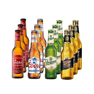 La Sagra, Lagers del Mundo Pack Degustación de Cerveza, Pack 12 Botellas De 330 Ml