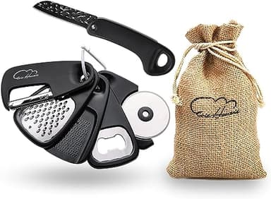 Juego de utensilios de cocina de 6 piezas, herramientas de cocina que ahorran espacio para cocinas pequeñas, accesorios de cocina apilables para RV, camping, glamping, remolques de viaje, caravanas,