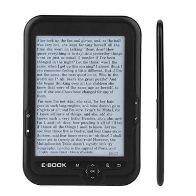 FOLOSAFENAR E Book ,E Book Reader E Ink 1024 X 768 Resolución Flexibilidad Portátil Bajo Consumo De Energía ,para Lectura para Adultos(Negro ,8G)