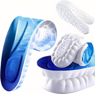 4D Cloud Technology - Plantillas ortopédicas para aliviar la fascitis plantar y aliviar el dolor de pies planos, talón y absorción de golpes, plantillas cómodas para hombres y mujeres (X S EU 37-38)