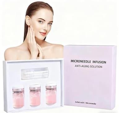 4 piezas Micro Infusion System for Face, Microneedling Infusion System Set, Microneedling, Suero Facial de ácido Hialurónico Para Mujeres, Hidratante, Antiarrugas, Apto Para Todo Tipo de Piel