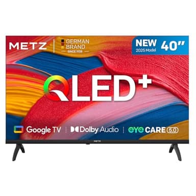 METZ TV 40 Pulgadas Smart TV, 40MQF7000Z, QLED, Smart TV 40 Pulgadas, HDR10, Dolby Audio, Bluetooth 5.1, Negro (DVB-T/T2/S/S2/C ATV, Ci+) 2025