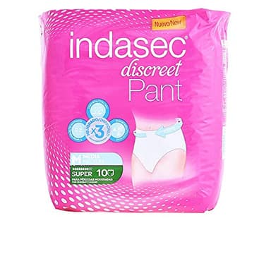 Indasec Discreet Pant Super Talla Media, 10 unidades
