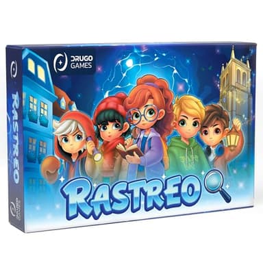 Drugogames Rastreo - Juego de Mesa Niños a Partir de 7 Años - Cartas de Criaturas Mágicas y Detectives - Juego Educativo Familiar de Estrategia y Observación - Regalo Original para Padres y Niños