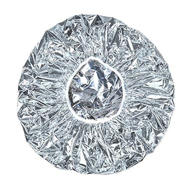 MEYENG Gorro de Ducha Desechable, 1-200 Piezas, Papel de Aluminio, Aislante Térmico, Elástico, para Acondicionamiento Profundo|Colorear El Cabello|Ducha|Sauna|SPA|Doméstico, Plata