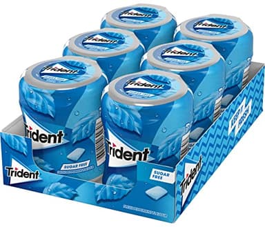 Trident Fresh Bottle Menta- Chicles sin Azúcar con Sabor a Menta - 6 Botes de 82,6 g