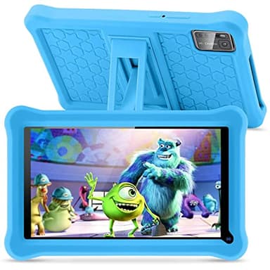 SANNUO Tablet para Niños 7 Pulgadas, Tablet Android 13 con 8GB RAM 64GB ROM (mpliable 256 GB), Control Parental, Pantalla IPS HD, GMS Certified, WiFi, Tableta Niños Educativo con Funda de EVA (Azul)