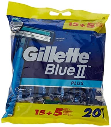 Gilette Blueii Plus Disposable Blades For Men 160 g