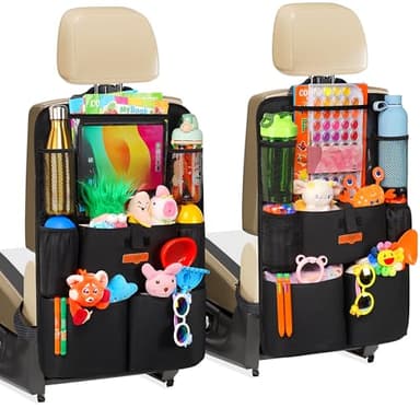 SURDOCA organizador asiento coche, organizador coche niños, 4 de la generación organizador para coche, ajuste con [tablet de 11 pulgadas] organizador asiento